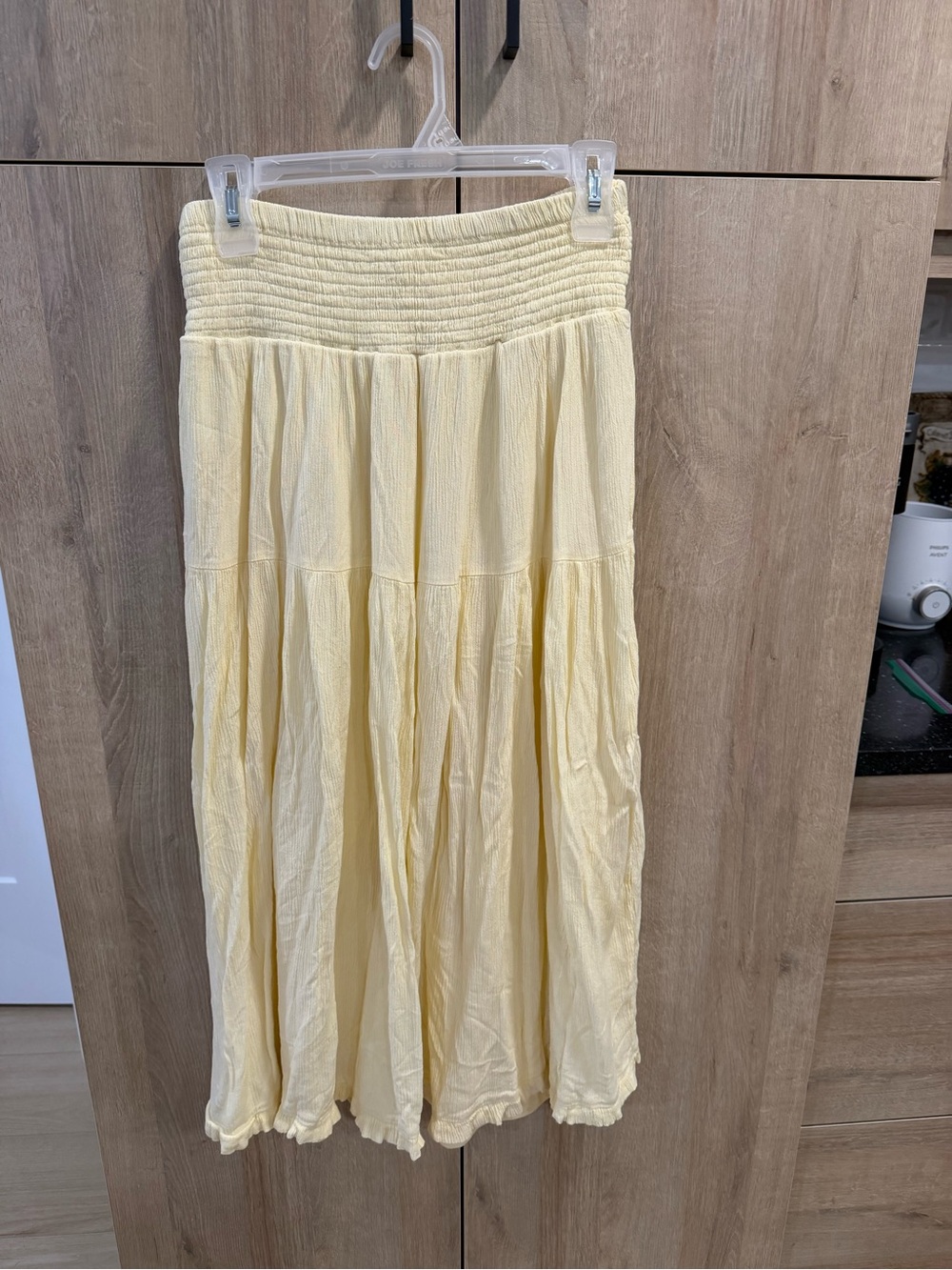 Butter yellow Two-Piece Set - Smocked Crop Top & Maxi Skirt - Picture 5 of 8